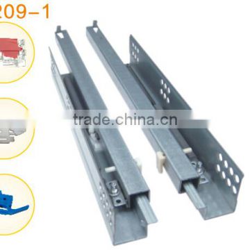 2 Fold Automatic Return bottom mounted Drawer Slide Rail
