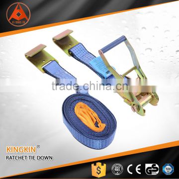 color zinc plated cargo lashing belt polyester webbing strap hok and loop strap for lifting