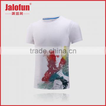 Hot Promotion Transactions via Alibaba.com 160 grams wholesale custom print t shirt