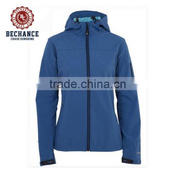 LZ121 96%polyester,4%spandex,waterproof and water resistant plus size women softshell jacket