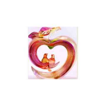 Wholesale Liuli feng shui Art Craft Peace and Happiness for Wedding Gift