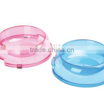 New arrival Beautiful colorful round shape PP pet feeding bowl