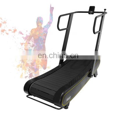 Hot sell Curved treadmill wholesale commercial fitness running unpowered treadmill home use curved treadmill