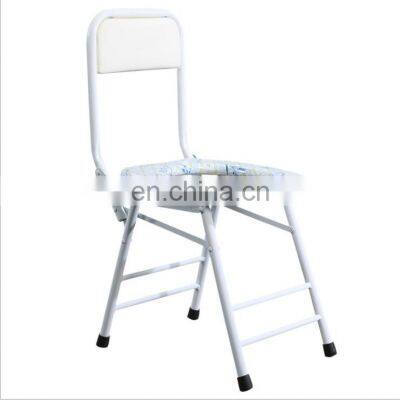 Factory wholesale elderly household stool chair folding toilet stool mobile toilet pregnant women  toilet chair
