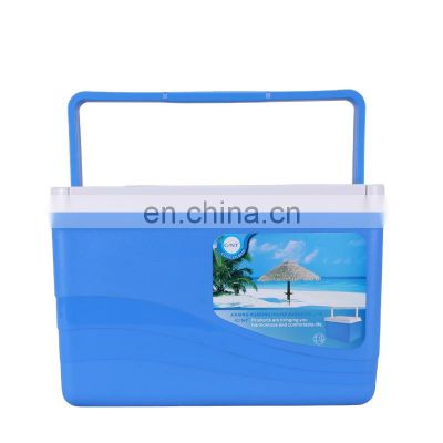 portable modern travel plastic hiking cans sample custom logo outdoor cooler box wooden lid