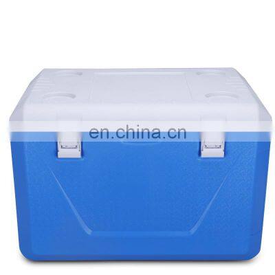 Gint Best Selling Large cooler box customized logo and color  for outdoor 60L Capacity Plastic Insulated ice box with locks