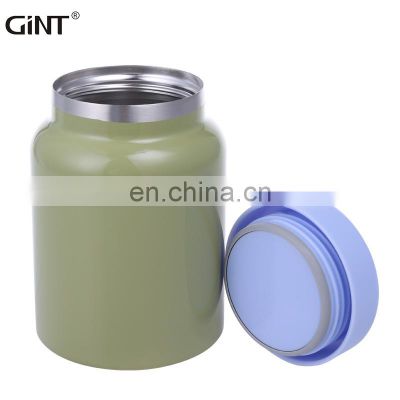 GINT 300ml China Factory Lovely Vacuum Stainless Steel Round Lunch Box