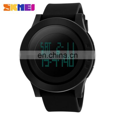 New Products SKMEI Brand 5ATM Waterproof Silicone Bands Sport Digital Watches for Men Women 1142