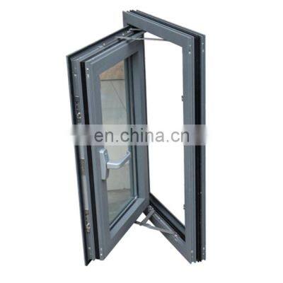 Hurricane glasses aluminum frame casement window grill design tempered glass windows