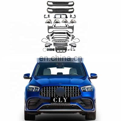 New Arrival Auto Parts Front Rear Car Bumper For 2020 2021 Benz GLE Class W167 Upgrade GLE63 Amg Body Kits With Grille Diffuser