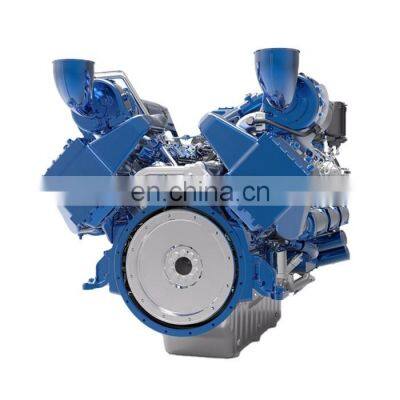 High performance 1104kw/1500hp Weichai Baudouin 12M33 series 12M33C1500-18 marine diesel engine