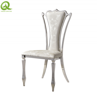 Factory directly for the hotel banquet hall chair luxury stainless steel wedding chair dining chair