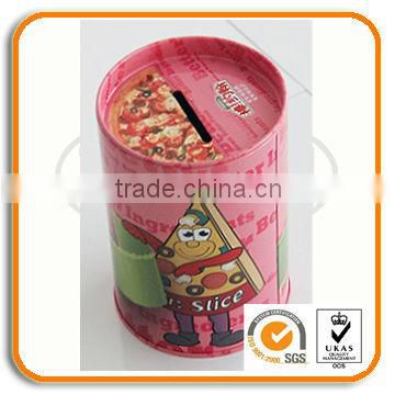 Small Tin Can Coin Bank with EN71 certificates 2