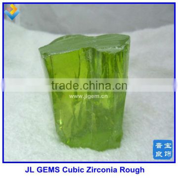 A Grade Apple Green Cubic Zircona Material/Raw CZ Material with A Grade