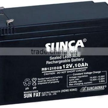 SUNCA Sealed Lead-Acid Rechargeable Battery RB12100B/12V10AH