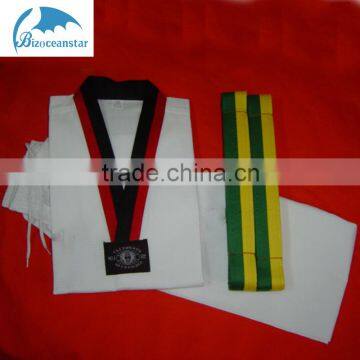 100% Cotton Tae kwon do Clothes General Taekwondo uniform Dobok Long-sleeve Karate Clothes Taekwondo Clothes white Kids Adult
