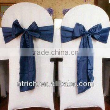 Elegant smooth hand feel satin fabric sash for chairs