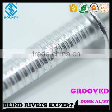 HIGH QUALITY FACTORY DOME HEAD ALUMINUM GROOVED TYPE POP RIVETS