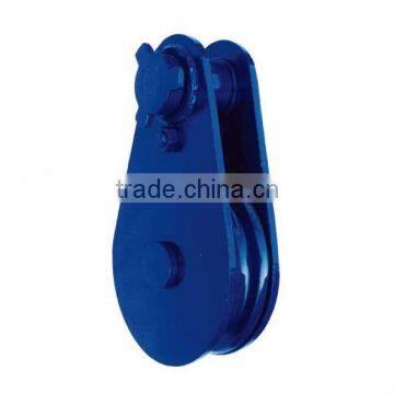 Single Wheel Steel Pulley Blue Color