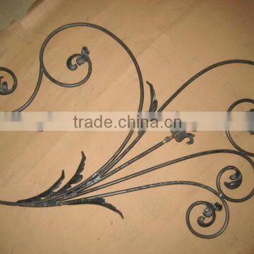 Top-seling hand forged wrought iron gate parts LB06-F-F-0069