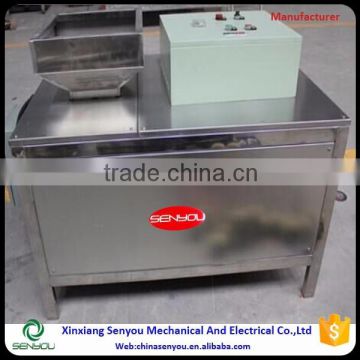 Dry magnetic drum separator for ceramic slurry