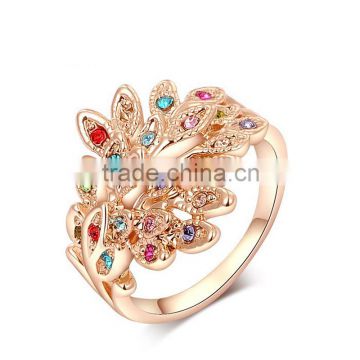 IN Stock Wholesale Gemstone Luxury Handmade Brand Women Metal Ring SKD0348