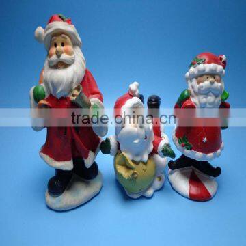 Resin crafts santa claus set 3 for christmas decorations