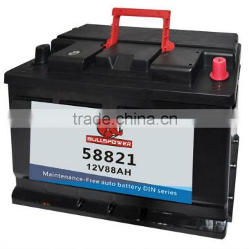 58821 DIN Standard 12v88ah 88ah accumulator 12v car battery