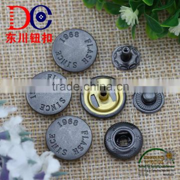 Wholesale Metal Button Customized 4 Parts Snap Fastener,Snap Button Bracelet