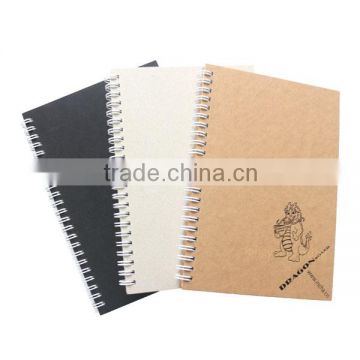 Cheap spiral hardcover notebook with logo printing