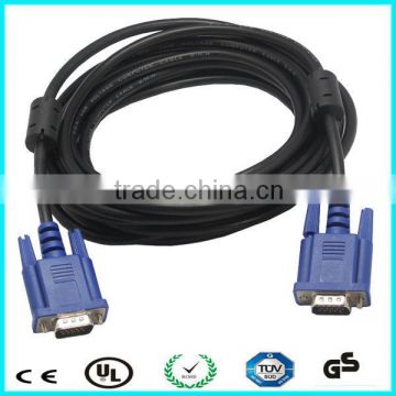 VGA cable connect pc and monitor D-sub male to male 15 pin vga cable