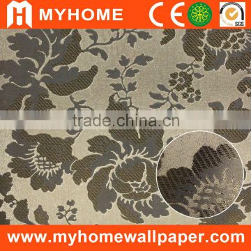 wallcovering lotus flower metallic laminated vinyl wallpaper decor
