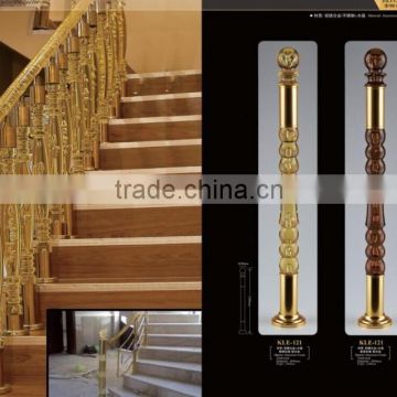 modern design indoor and outdoor stainless steel crystal acrylic stair railing