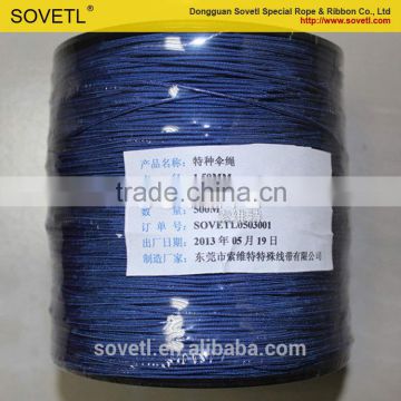 Blue 1.5mm paracord from china factory