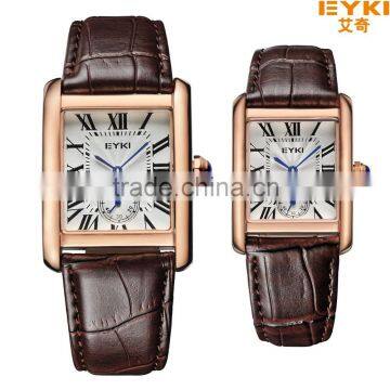 2016 good looking genuine leather quartz watch