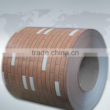 Brick pattern color coated PPGI steel from china factory