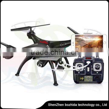 X5SW Explorers2 2.4G 4CH 6-Axis Gyro RC Headless Quadcopter Syma with 0.3MP Wifi Camera from shenzhen factory BLACK