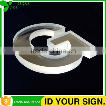 Hard Broken Laser Engraving Transparent 3D Plastic Acrylic Letters With Any Design