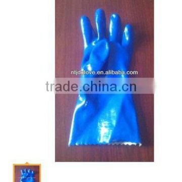 Blue PVC glove