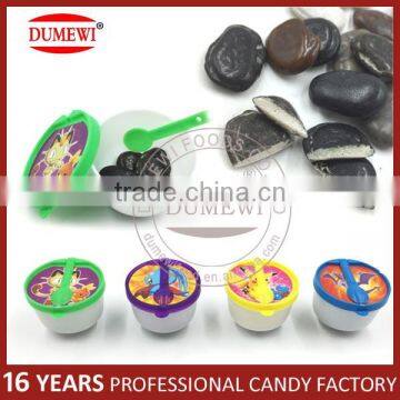 New Type Peppermint Stone Shape Chewing Bubble Gum in Meal Bowl