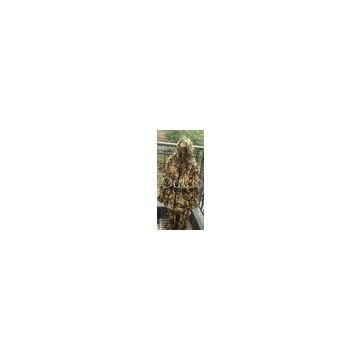 Lightweight  Mesh Synthetic Winter White, Spring Green 3D Camo Leaf Suit, 3D Sneaky Pants