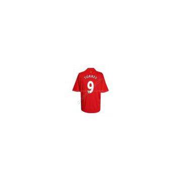 Liverpool 08-10 home Torres #9 soccer jersey