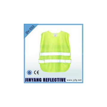 Yellow Reflective Vest With Two Bands