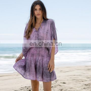 Wholesale OEM digital print camilla kaftan dress beach dress