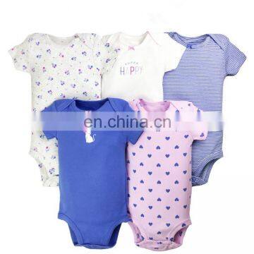 New style multi colors organic cotton baby rompers wholesale baby clothes