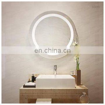 Beveled round circle mirror