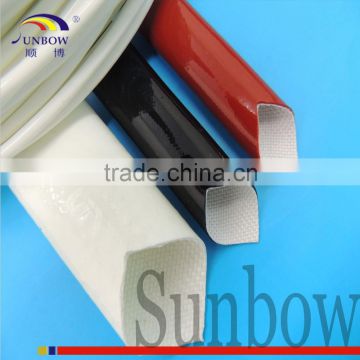 Insulating Varnished Electrical Insulation Fiber Glass Red 25MM Flexible Pipe