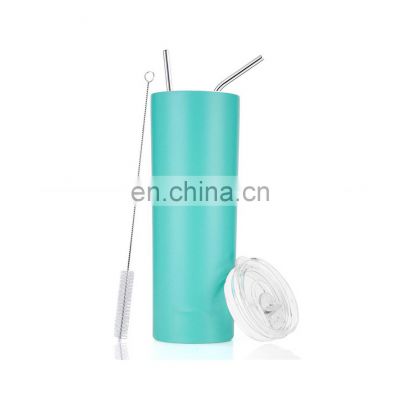 Sublimation Coated Blank 20oz Stainless Steel Tumbler,Double Wall Vacuum Insulated Straight Cup/