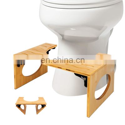 Bathroom Squatting Urinal Adjustable Bamboo Squatting Toilet Stool