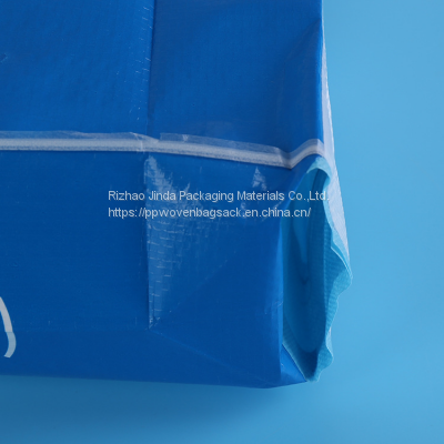 Woven Bag Plastic Cement Valve Bag BODA Bag Flexo Printing Customized Recherche Unite De Production De Sac De Ciment 50*62*11cm